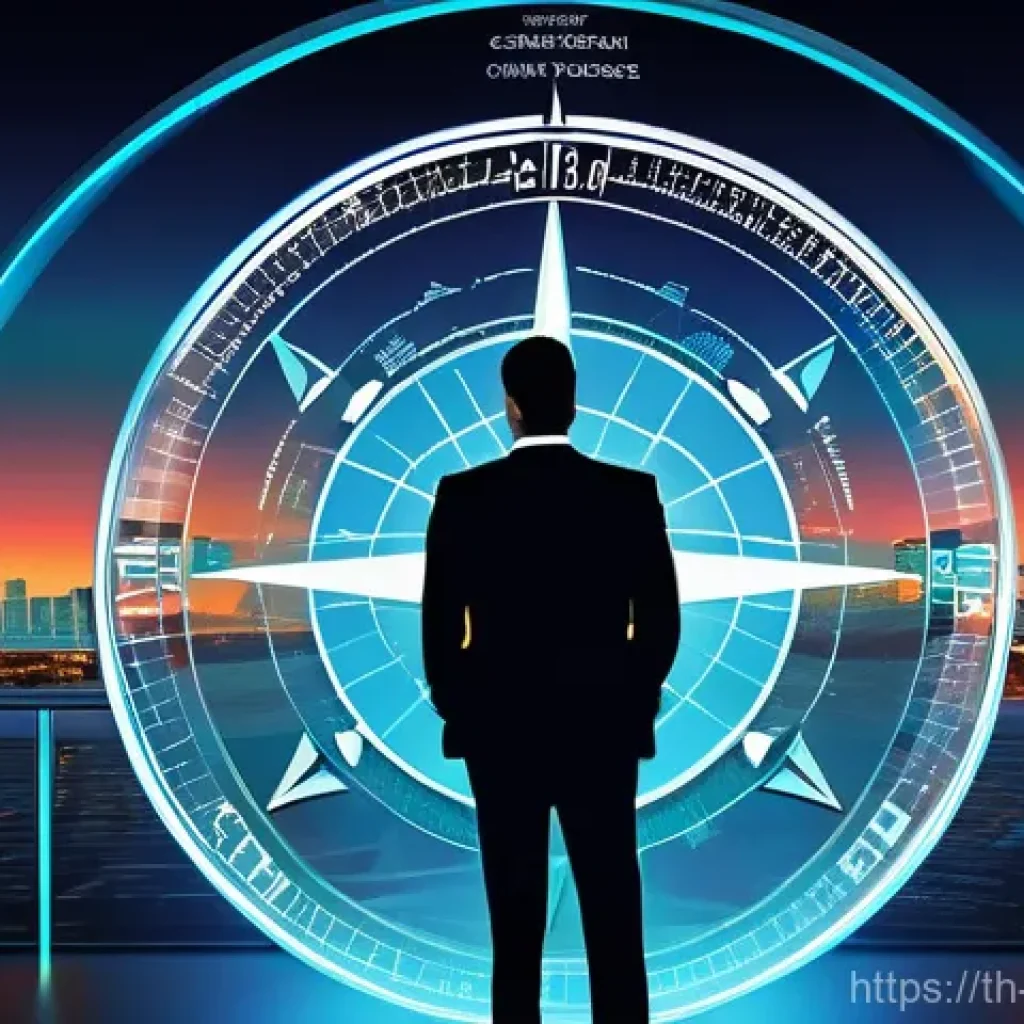 경영컨설턴트가 알아야 할 KPI - **The KPI Compass: Guiding Business Success**
    A vibrant digital painting featuring a diverse, mo...