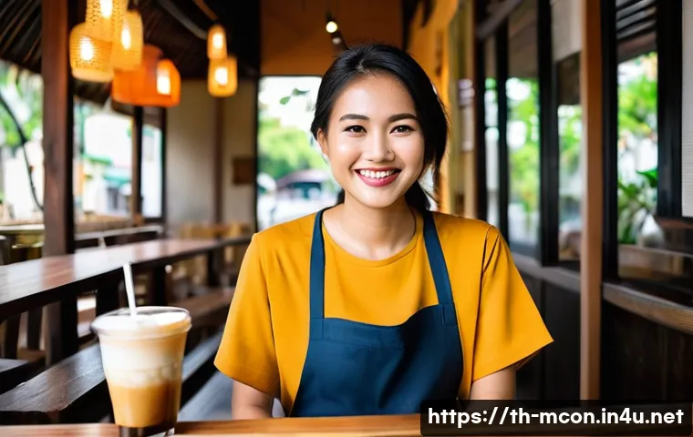 경영컨설팅 성공 사례 - **Charming Thai Coffee Shop in Chiang Mai:**
    "A vibrant and inviting interior of a local Thai co...